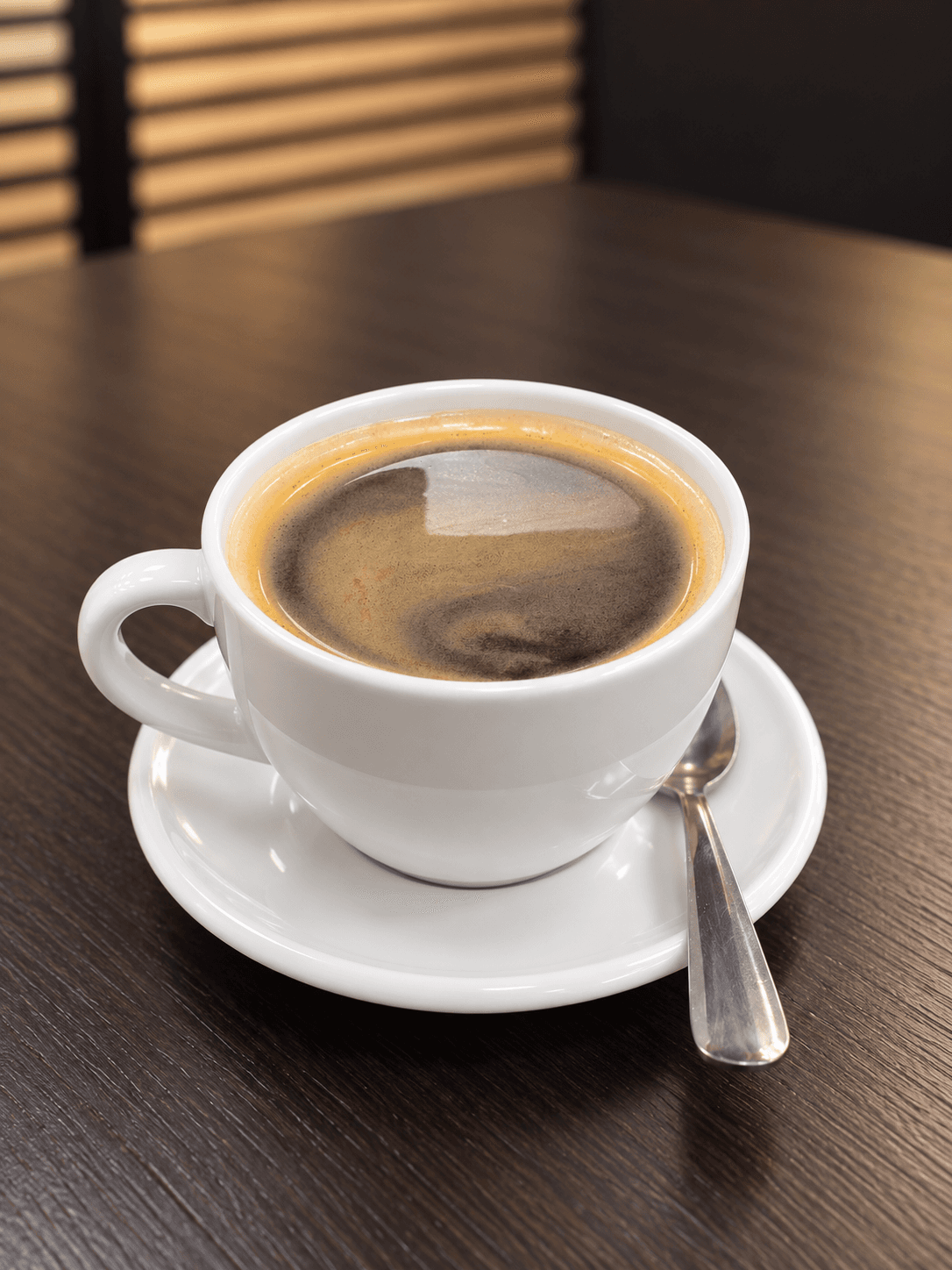 Americano in a white cup