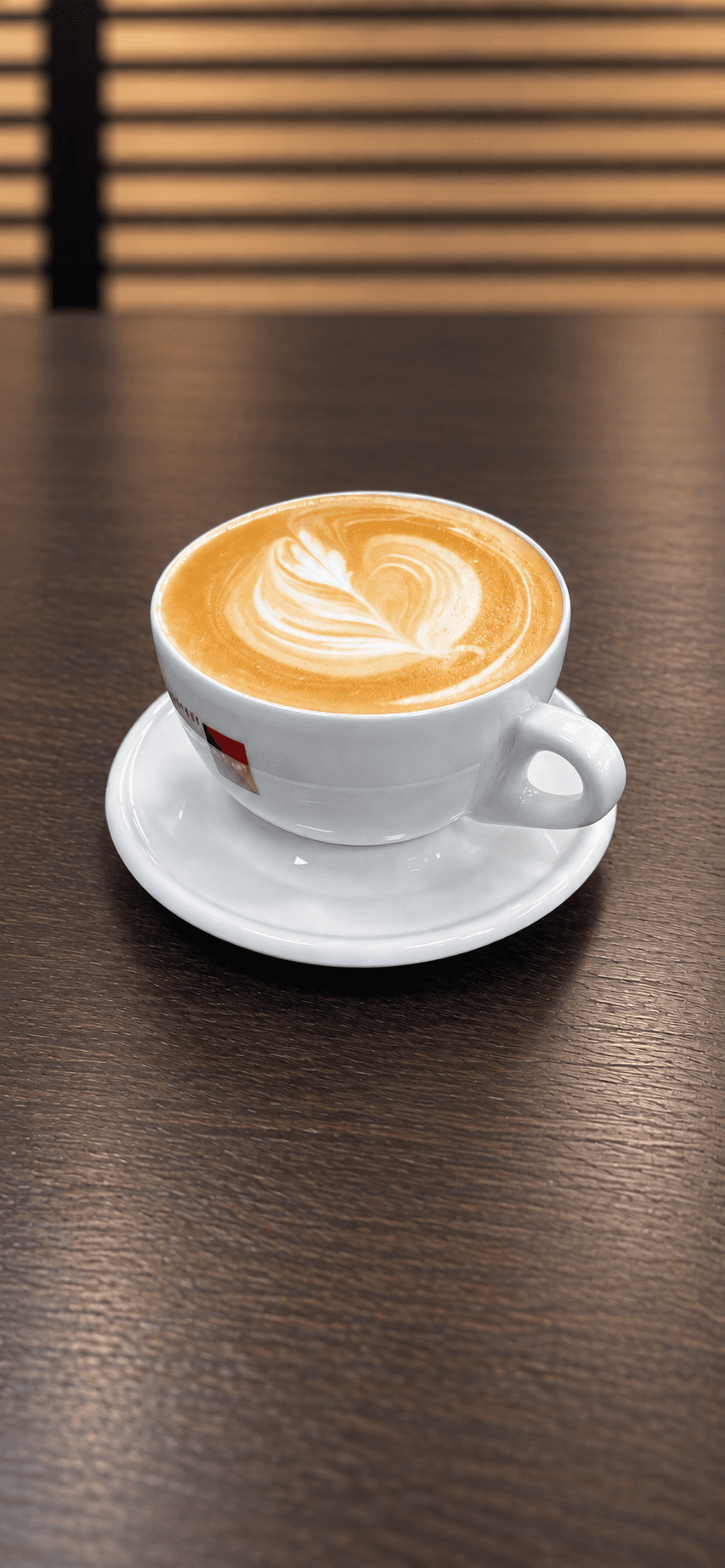 Cappuccino with latte art